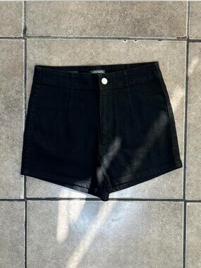 wild fable Black High-Rise Denim Shorts